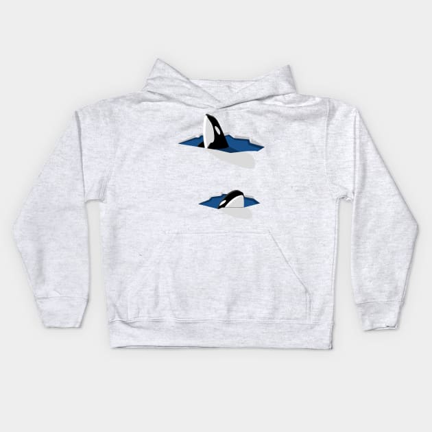 Killer Whale Kids Hoodie by albertocubatas